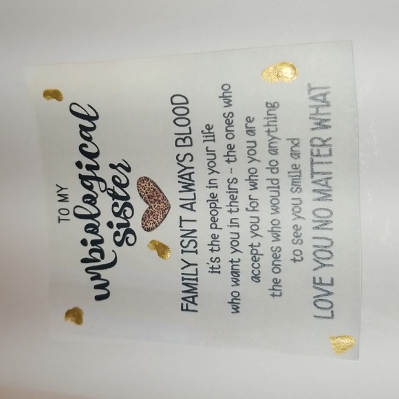 Handmade Nefertiti Greeting Unbiological Sister  Greeting card Gift set - Picture 3 of 7